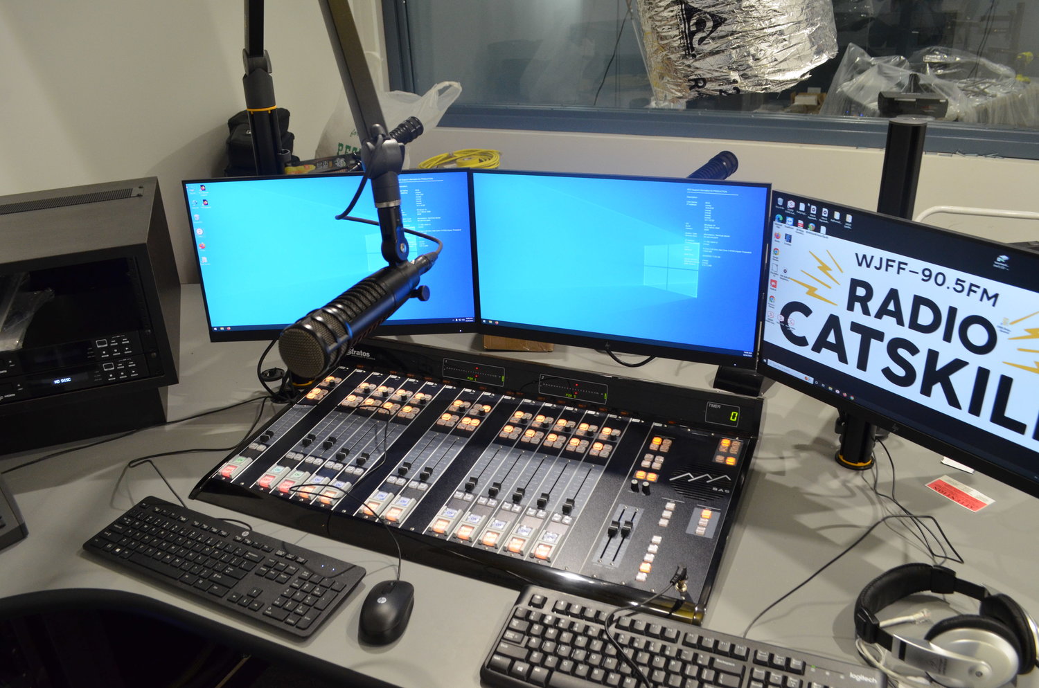 Radio Catskill's new soundboard offers staffers a more intuitive system.